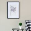 Botanical Wall Art Prints, Home Decor For Living Room Dining Room, Bedroom, Hallway (Set of 4) - White / Black - Image 10