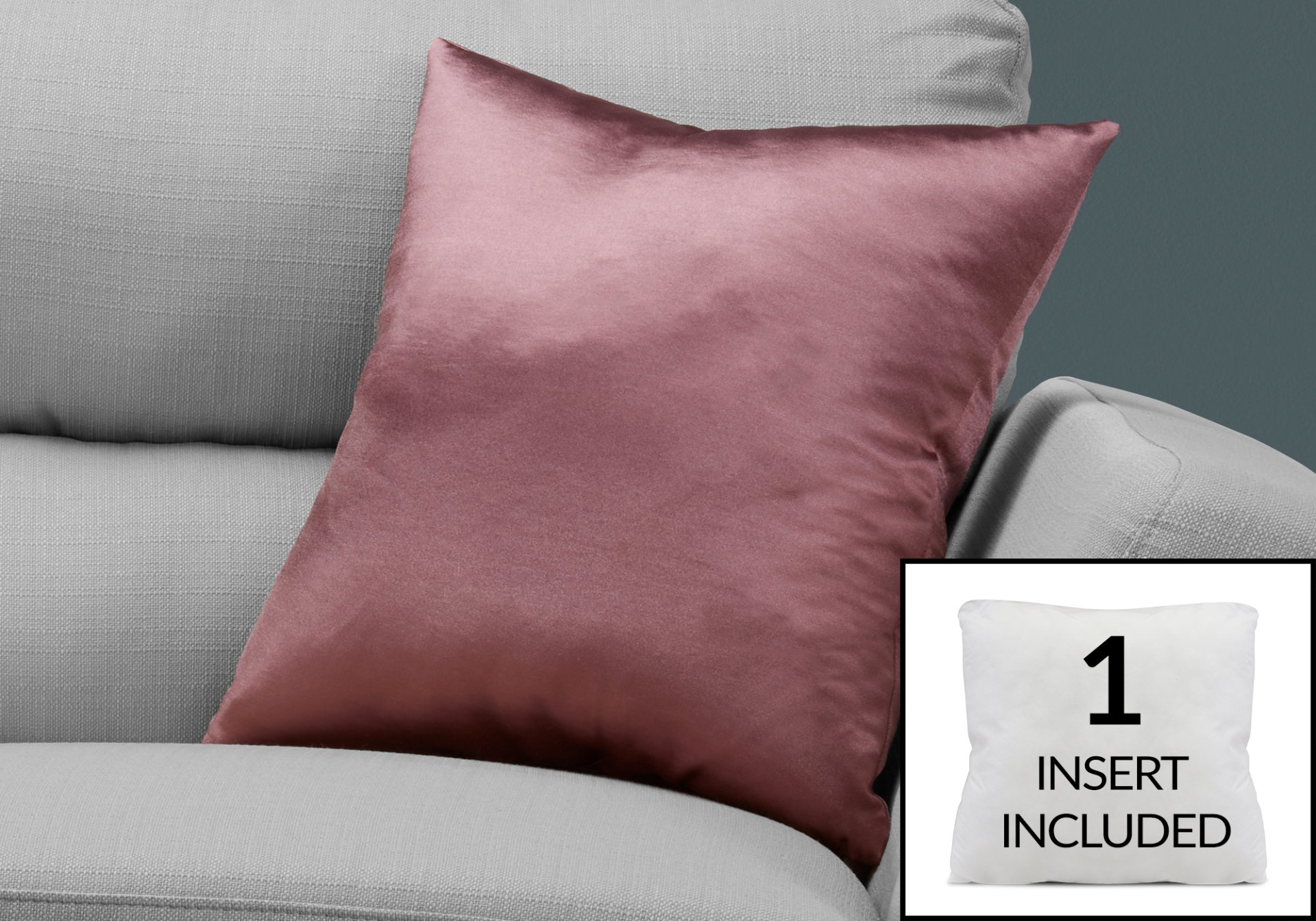 Pillows, Square, Insert Included, Decorative Throw, Hypoallergenic Polyester, Modern - Pink - Image 4