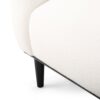 Sway - Upholstered Loveseat With Wood Legs And Round Arms - White - Image 11