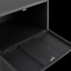 Office Furniture Copier Cabinet 2 Door Steel Copier Stand Mobile Pedestal File Printer Stand - Black - Image 7