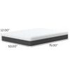 Pur Chill - 12" Full Soft Mattress With Phase Change Cooling Fabric - White / Gray - Image 8