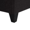 Twin Long Modern Upholstered Platform Bed Frame, Mattress Foundation Bed Base - Dark Gray - Image 7