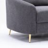 Yuina - Linen Loveseat - Gray - Image 7