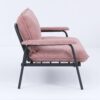 Modern Sofa With Metal Frame For Versatile Scenarios In Small Spaces - Pink - Image 10