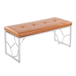 Constellation - Contemporary Bench - Silver / Camel