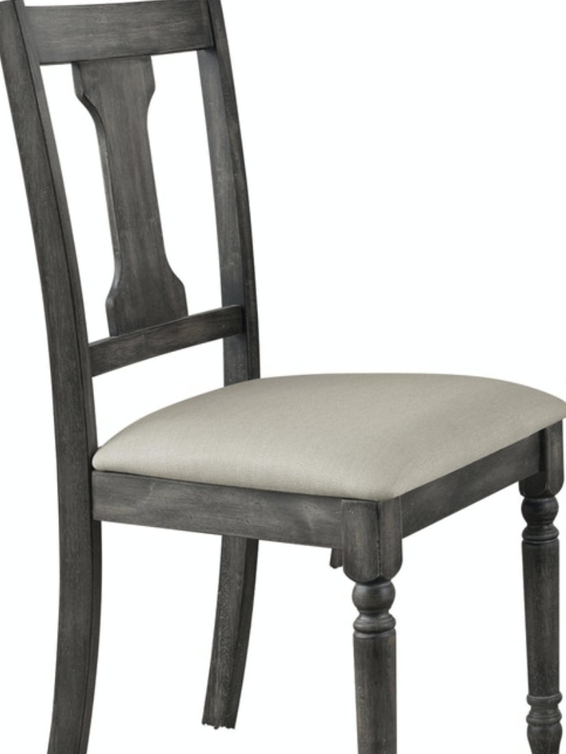 Wallace - Side Chair (Set of 2) - Tan / Weathered Gray - Image 3