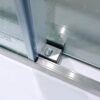 Semi-Frame Single Sliding Shower Door, 304 Stainless Steel, 5 / 16" (8Mm) Thick Sgcc Tempered Clear Glass - Brushed Nickel - Image 6
