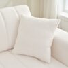Jessica - Lamb Wool Left Facing Sectional Sofa With Chaise - Beige - Image 7