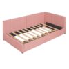 Twin Size Upholstered Daybed With 2 Storage Drawers, Sofa Bed Frame No Box Spring Needed - Pink - Image 4