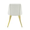 Gaines - Synthetic Leather Side Chair (Set of 2) - White - Image 3