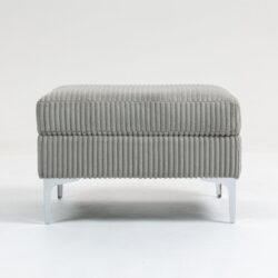 Modular Sectional Sofa Square Ottoman Module, Storage Ottoman Footrest - Gray