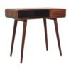 Curved Writing Desk - Chestnut - Image 4