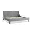 Aspen - King Vertical Tufted Modern Headboard Platform Bed Set - Opal Gray - Image 5