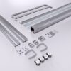 Semi Frameless Double Sliding Shower Door With 1 / 4" Sgcc Tempered Glass - Chrome - Image 12