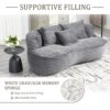 Bean Bag Sofa Lazy Sofa Durable Comfort Lounger High Back Bean Bag Chair Couch For Adults And Kids, Indoor & Outdoor - Dark Gray - Image 5