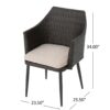 Kenneth - Outdoor Dining Chairs (Set of 2) With Cushions - Brown Multi - Image 3