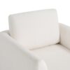 360° Modern Swivel Accent Chair Round Armchair, Thick Padded Single Lounge Sofa Upholstered Comfy - Cream - Image 14