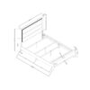 Carlos - 5 Pieces Queen Bedroom Set, Modern Design - Black - Image 3