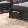 Louis Phillipe - Full Storage Elegant Bed - Black - Image 5