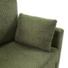 Twin Size Sofa Bed Sleeper Sofa Loveseat With Foldable Mattress, Side Table, USB Ports - Green - Image 14