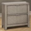 2 Drawer Nightstand - Light Gray - Image 3