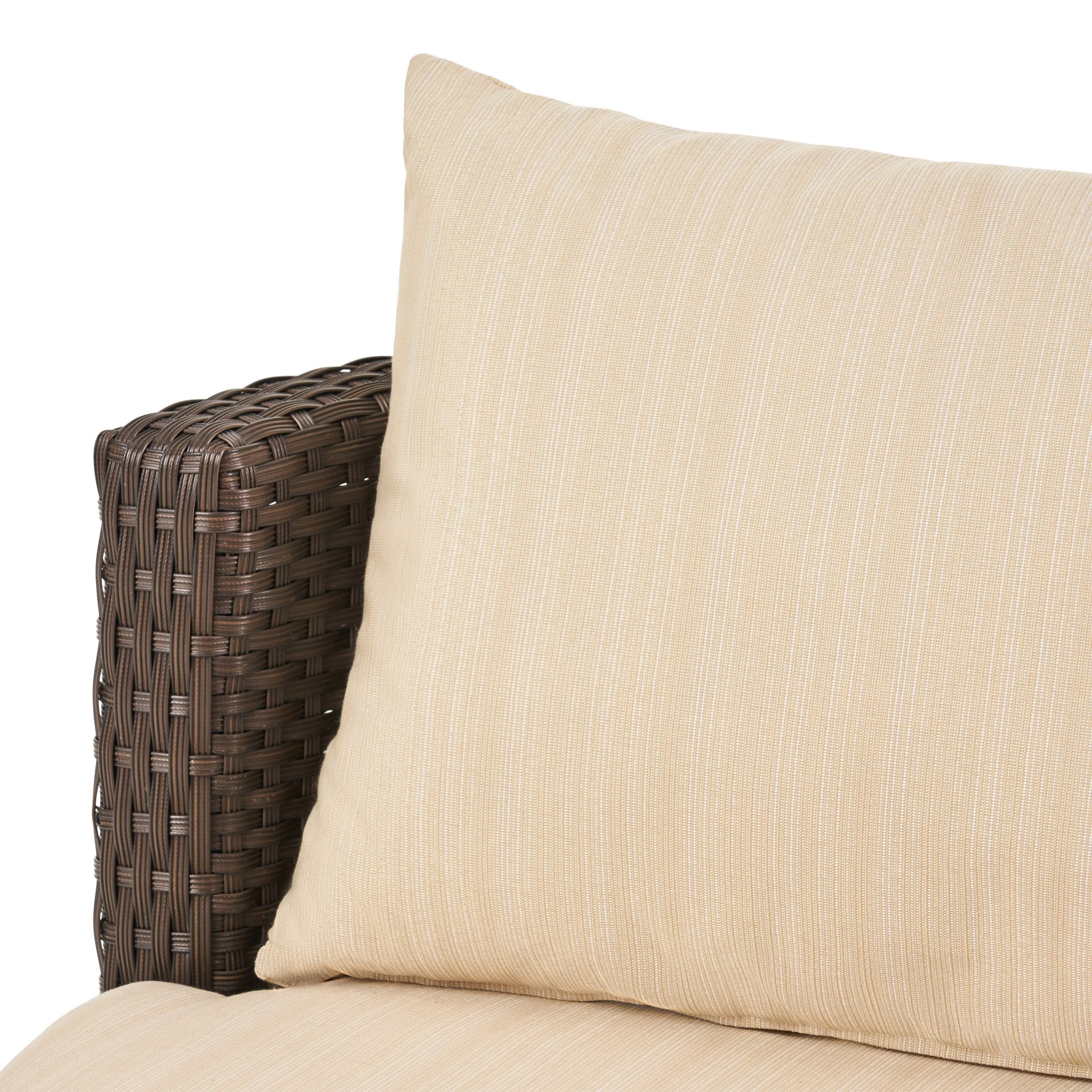 Kono - 3 Pieces Chat Set Outdoor Furniture - Brown / Beige - Image 17