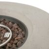 Modern Outdoor 50, 000 Btu Round Concrete Propane Fire Pit, Lightweight Design - Light Gray - Image 14