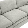 Cozy Upholstered Loveseat Sofa Oversized Comfy Comfy Cloud Sofa Double Cushion Loveseat Sofa Plush Cushion Sofa Couch For Living Room - Light Gray - Image 23