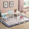 Children's Panel Table With 4 Chairs - White - Image 2