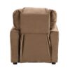 Kids Recliner Chair, Kids Upholstered Couch With One Cup Holder, Toddlers Recliner With Headrest And Footrest - Brown - Image 9