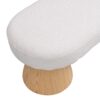 Dining Bench For Dining Room, Upholstered Bedroom End Of Bed Entryway Bench Fabric Ottoman For Living Room - Beige - Image 9