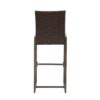 Outdoor Barstool With Hand Crafted Details (Set of 2) - Dark Brown - Image 7