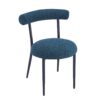 Dining Chair (Set of 2), Modern Dining Room Chairs - Black / Navy Blue - Image 7