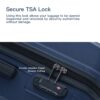 3 Piece Luggage Sets Lightweight Suitcase With Two Hooks, Spinner Wheels, Tsa Lock, (20/24/28) Navy - Image 22