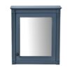 Wall Mounted Bathroom Storage Cabinet With Mirror, Medicine Cabinet With Height Adjustable Shelf, Over The Toilet Space Saver Cabinet - Blue - Image 9