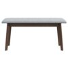 Carlos-Upholstered Bench - Gray - Image 3