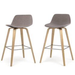Randolph - Bentwood Counter, Bar Height Stool (Set of 2) - Gray