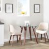 Fabrico - Mid-Century Modern Dining / Chair (Set of 2) - Walnut / Cream - Image 6