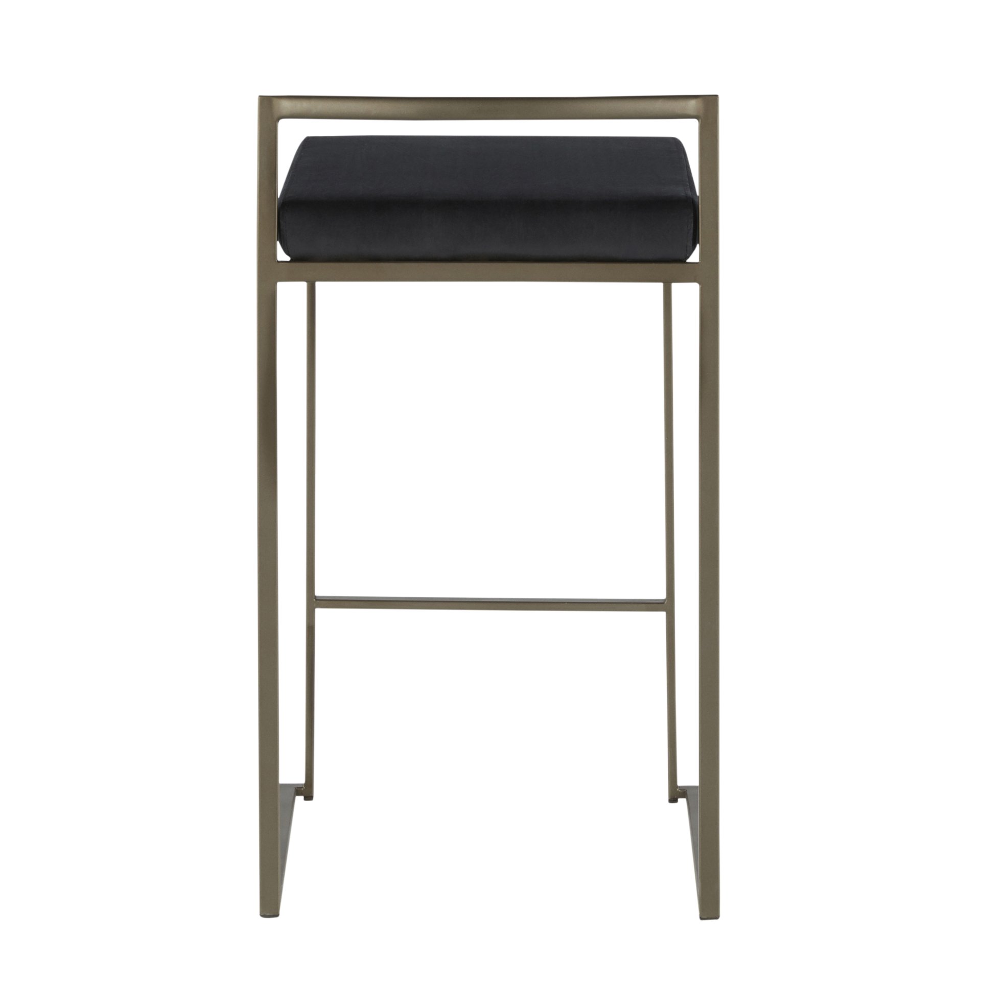 Fuji - Industrial, Stackable Counter Stool (Set of 2) - Black - Image 5