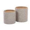 Tray - Contemporary Nesting Ottoman Set - Light Brown / Natural - Image 3