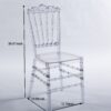 Dining Chair With Plastic Seat, Welding Chair (Set of 4) - Transparent - Image 8