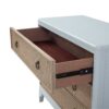 3 Drawers Hall Chest With Cane Fronts - Light Blue - Image 10
