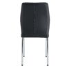 Luxury Simple Chair (Set of 4) High Resilience Dining Chair - Black / Silver - Image 8