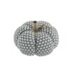 Knite Pumpkin Ornament Decor For Holiday Harvest Festival Fall Festival & Thanksgiving (Set of 2) - White / Gray - Image 10