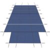 High Strength Pool Safety Cover For 16 X 32 Ft Inground Winter Swimming Pools With Center End Step - Blue - Image 4