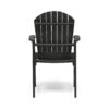 Outdoor Weather Resistant Acacia Wood Adirondack Dining Chairs Set (Set of 2) - Dark Gray - Image 8