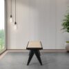 Keira - Bench - Black / Rattan - Image 3