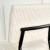Modern Dining Chair Fabric Upholstered Chairs With Black Metal Legs For Home And Bedroom (Set of 2) - Beige - Image 10