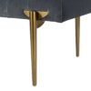 Aria - Upholstered Gold Accent Bench - Gray - Image 7