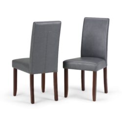 Acadian - Parson Dining Chair (Set of 2) - Stone Gray